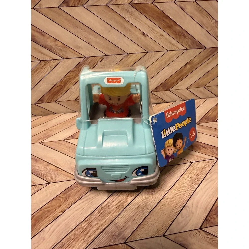 Fisher Price Little People Blue Pick Up Truck Jeep Help A Friend W/figure